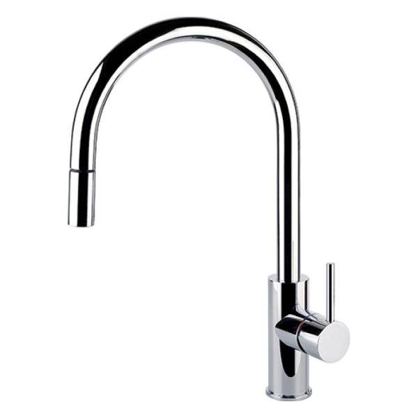 FOSTER Camillo Single Lever Kitchen Mixer Tap with Extractable Shower Head and Swivel Spout