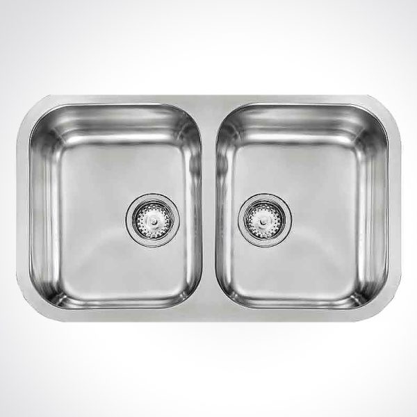 CM CINZIA-UNDERTOP Double Bowl 78.4 X 48 cm Sink Satin Finish F3
