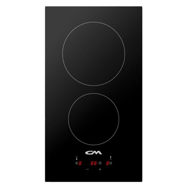 CM HI LITE 30 Black Ceramic Built-In Electric Domino Hob 30cm