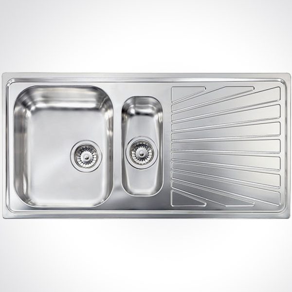 CM COMETA One And One Half Bowl 100 X 50 cm Sink Satin Finish F3