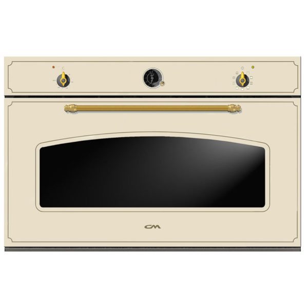 CM F9 XL COUNTRY IVORY - 90cm Built-In Electric Oven 120L