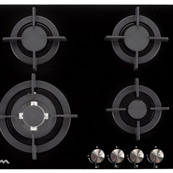 CM CRYSTAL 60 Glass On Hob Black 60cm