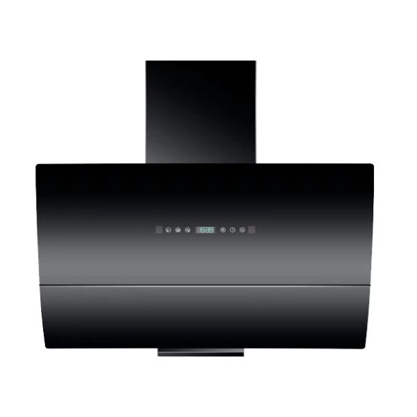CM CURVE Wall-Mounted Matte Black Tempered Glass Hood 90cm