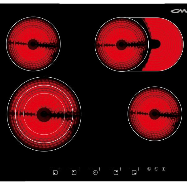 CM DREAM 60 Vetroceramic Hob Black 60cm