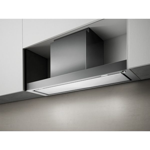 Elica Filo Built-In Stainless Steel White Glass Hoods