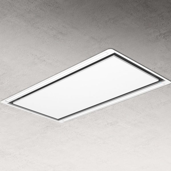 Elica Hilight White Ceiling Mount Cooker Hood 100cm