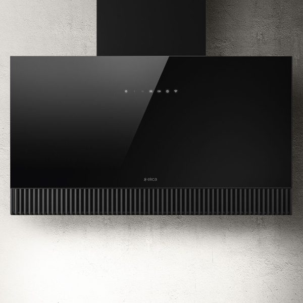 Elica Super Plat Grey Glass Wall Mounted Hoods 80cm