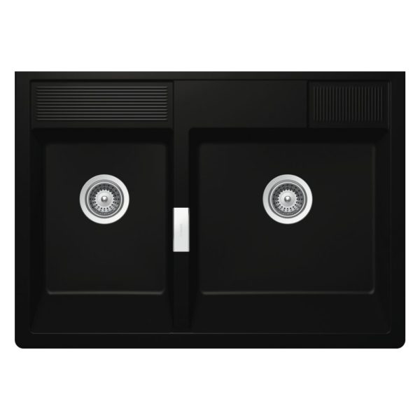 Schock Kallio M-175 Night Black – Double Bowl Granite Sink