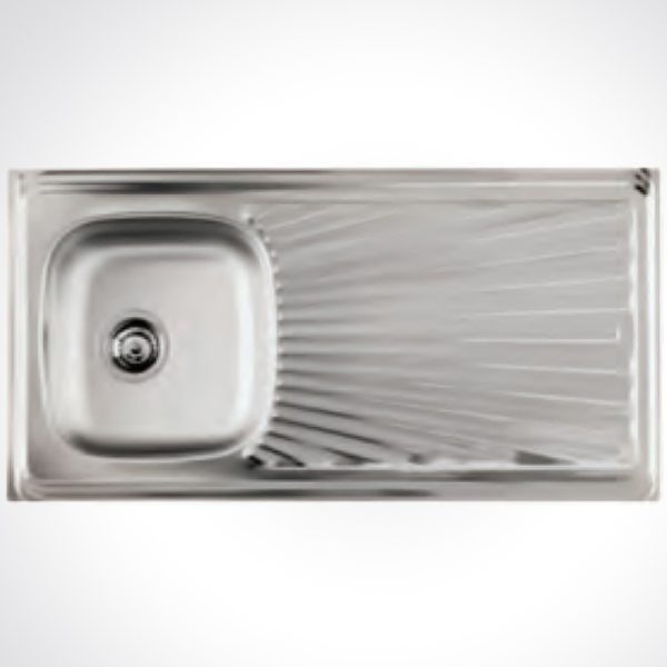 CM L1100 Single Bowl 100 X 60 cm Sink Satin Finish F3