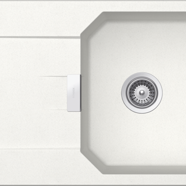 Schock MANHATTAN D100L Single Bowl Alpina White 100X50 cm Granite Sink
