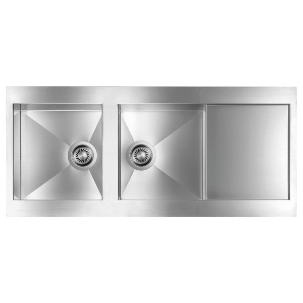CM REVERS 116 X 52 cm Double Bowl Stainless Steel Sink