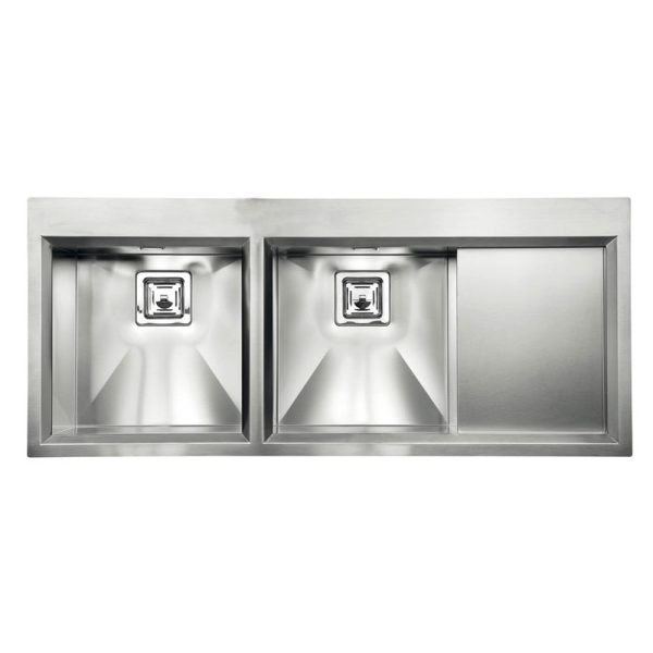 CM GLAMOUR MIX 116 x 50 cm Double Bowl Stainless Steel Sink