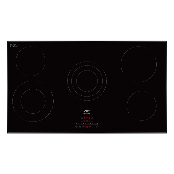 MILLEN MEH 902 BL BLACK ELECTRIC COOKTOP HOB 90cm