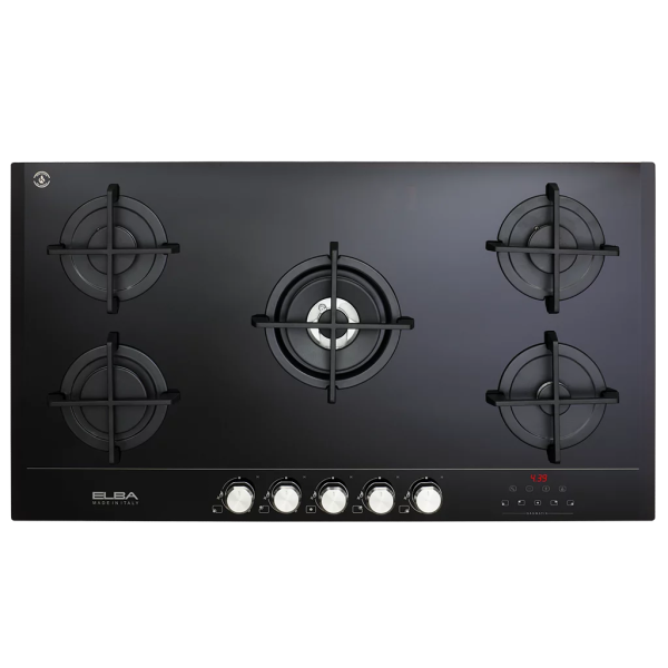 ELBA ELIO 95 G-Matik Built-In Gas On Glass Hob 90cm