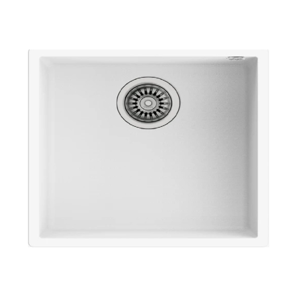 CM Nevada 54x44cm White Bianco – Single Bowl Granite Sink