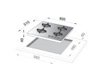 ELBA E41-452D BK Glass Hobs 60cm