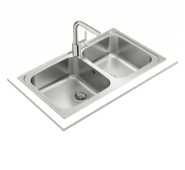 Teka TOTAL Classic 2B 86 Inset Stainless Steel Sink with two bowls