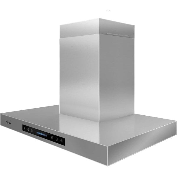 CM ISOLA EAGLE Island Hood Stainless Steel Chimney 90cm