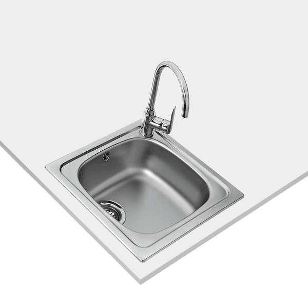 TEKA EASY Starbright 45 E-XN 1B Inset sink with matt finish in 45cm