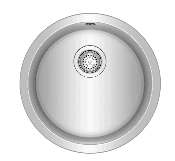 TEKA EASY Starbright 45 E-XN 1B RND stainless steel sink with matt finish