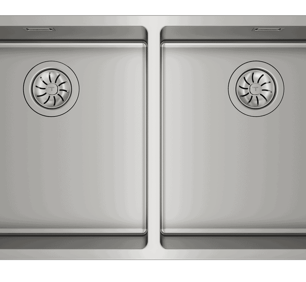 TEKA MAESTRO Be Linea RS15 2B 860 Undermount Stainless Steel Sink with two bowls