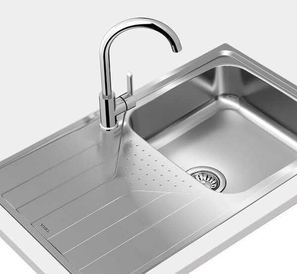 TEKA TOTAL Universe 50 T-XP 1B 1D PLUS Inset reversible stainless steel sink in 50cm
