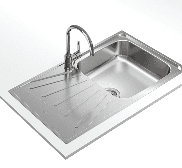 TEKA EASY Starbright 50 E-XN 1B 1D Inset reversible sink with matt finish in 50 cm