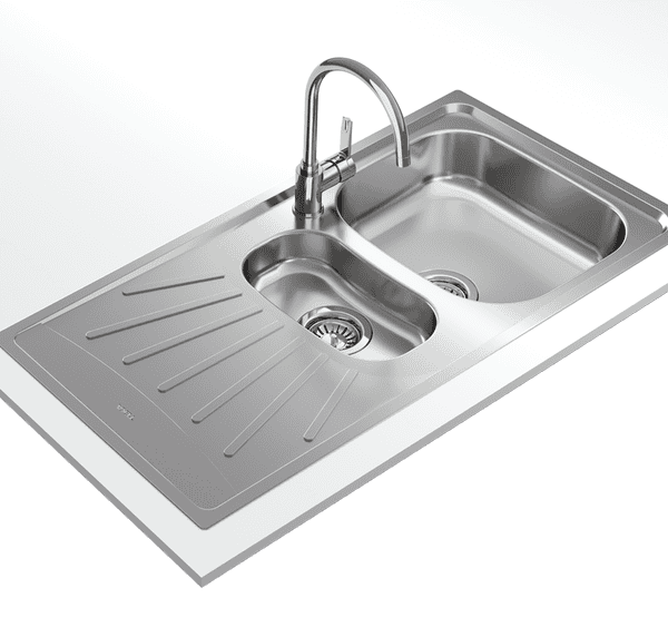 TEKA EASY Starbright 60 E-XN 1½B 1D Inset reversible sink with matt finish in 60 cm