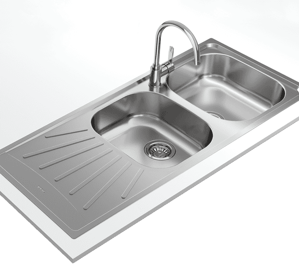 Teka EASY Starbright 80 E-XN 2B 1D Inset reversible sink with matt finish in 80 cm