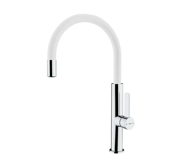 TEKA TOTAL FOT 995 White Single Lever Kitchen Tap with aerator integrated in spout