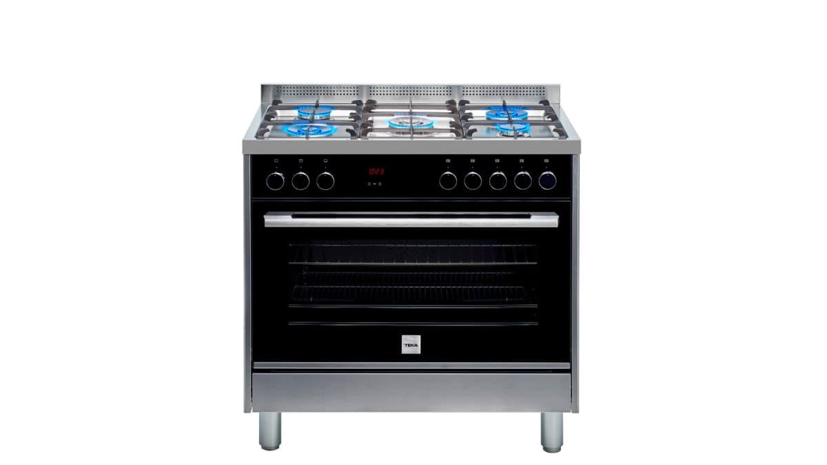 TEKA MAESTRO FS3FF L90 GG S/S Free Standing Cooker Gas Hob + Gas Oven - 90cm - Image 1