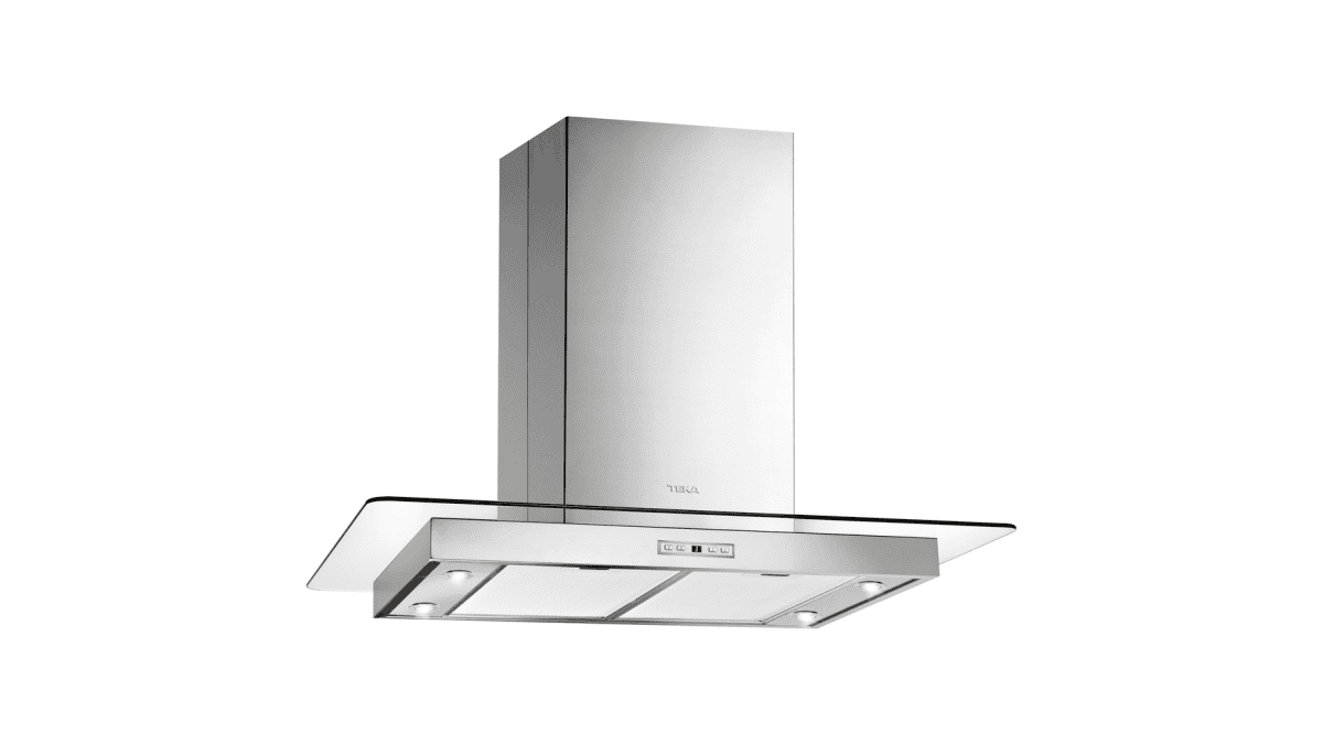 TEKA TOTAL DG3 985 Island 90cm Glass Wing Decorative Hood with ECOPOWER motor - Image 1