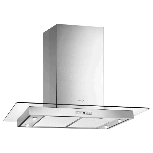 TEKA TOTAL DG3 985 Island 90cm Glass Wing Decorative Hood with ECOPOWER motor