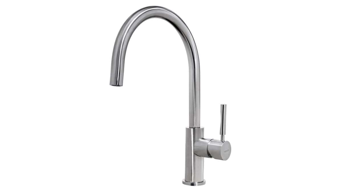 TEKA TOTAL INX 915 Stainless Steel Kitchen Tap Mixer with high swivel spout - Image 1
