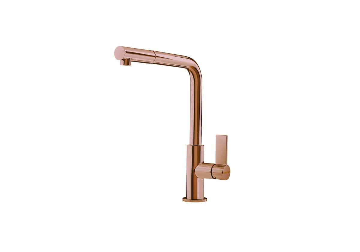 Foster 8498 858 Omega Plus Copper Single Lever Mixer With Rotating Barrel - Image 1