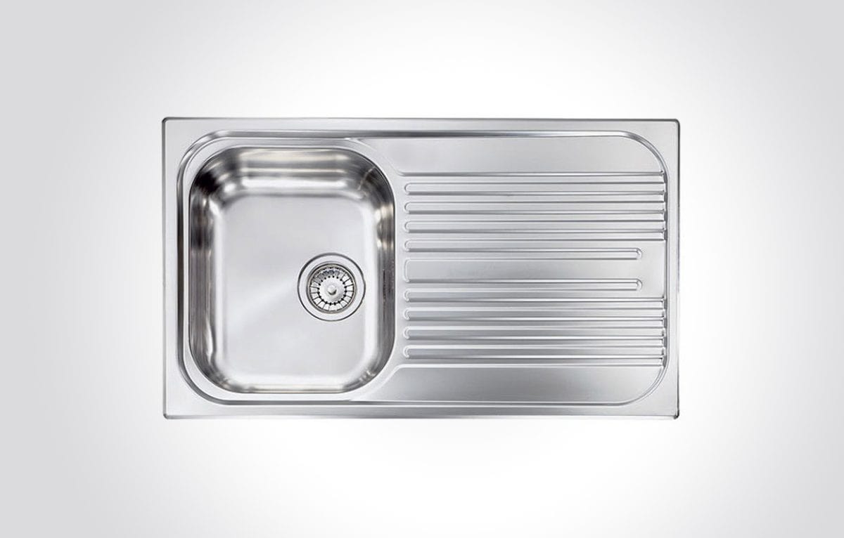CM ATLANTIC Single Bowl Stainless Steel Sink Satin Finish F3 86 X 50 cm - Image 1