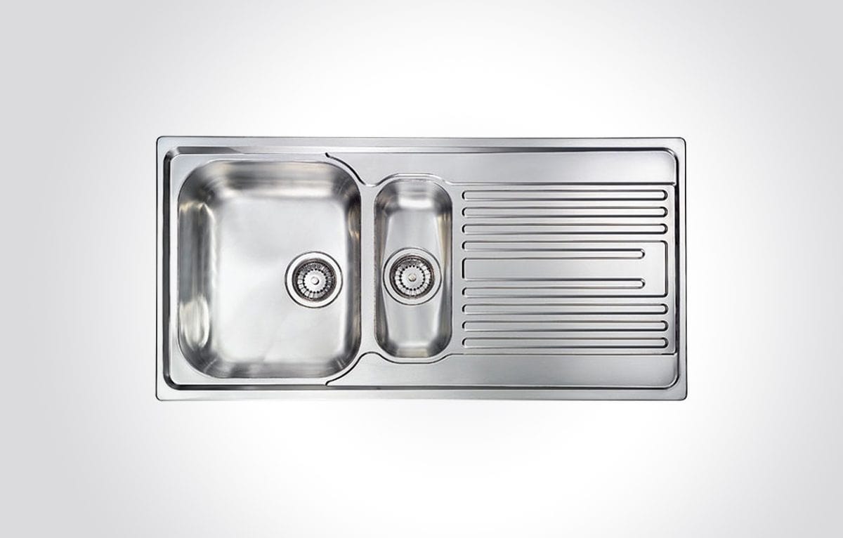 CM ATLANTIC One And One Half Bowl Sink Satin Finish F3 100x50cm - Image 1