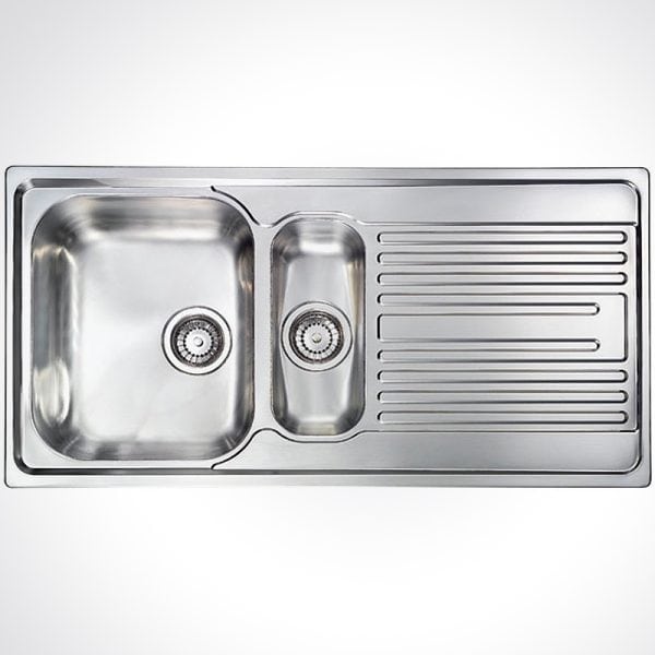 CM ATLANTIC One And One Half Bowl Sink Satin Finish F3 100x50cm