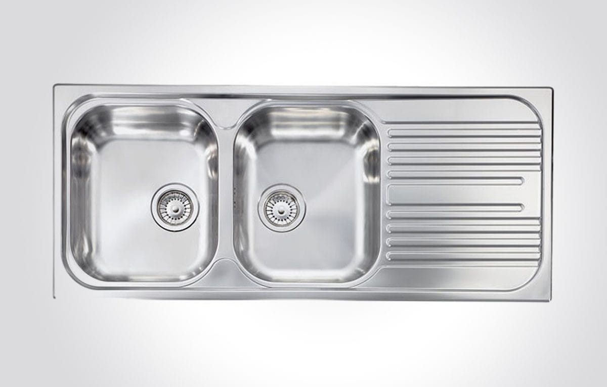 CM ATLANTIC Single Drain Stainless Steel Sink 116 X 50 cm - Image 1