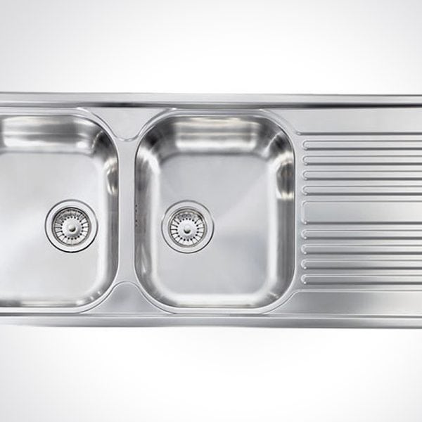 CM ATLANTIC Single Drain Stainless Steel Sink 116 X 50 cm