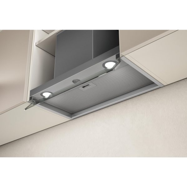 Elica Box In Built In Stainless Steel+White Glass Hood