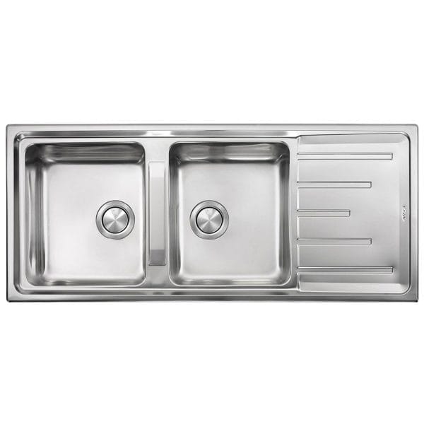 CM BRANDO 116 X 50 cm Double Bowl Stainless Steel Sink