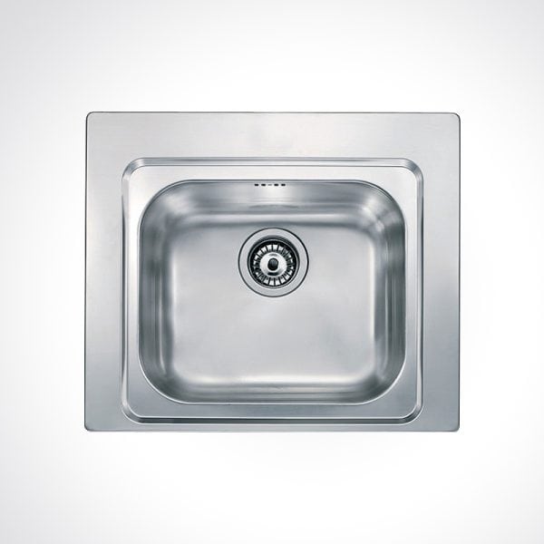 CM CINZIA Single Bowl Sink Satin Finish F3 58 X 50 cm