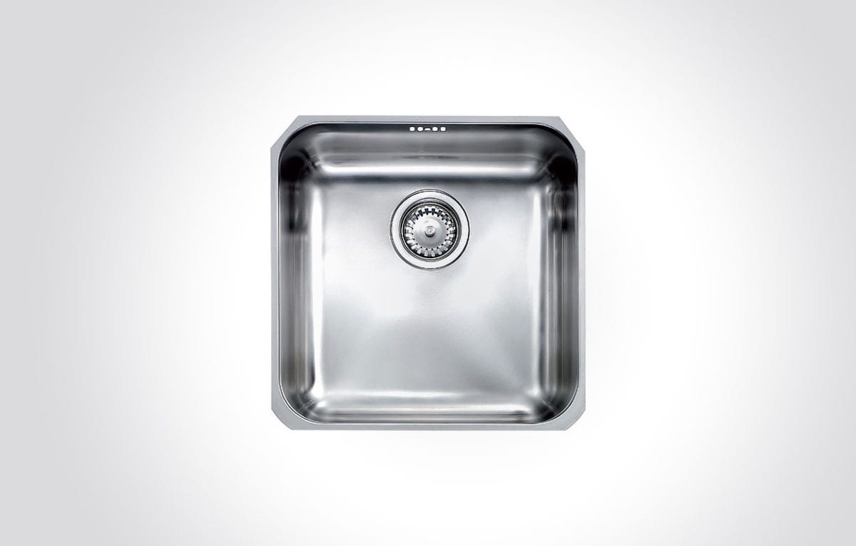 CM CINZIA-UNDERTOP Single Bowl Sink 40 X 40 cm Satin Finish F3 - Image 1