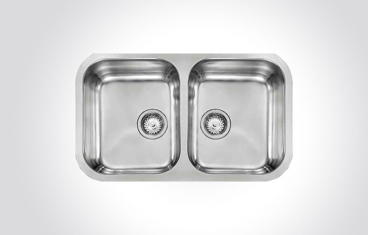 CM CINZIA-UNDERTOP Double Bowl 78.4 X 48 cm Sink Satin Finish F3 - Image 1