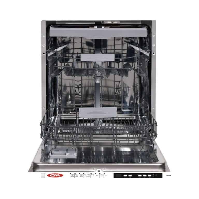Stainless steel built-in dishwasher with adjustable racks, energy efficiency, and sleek modern design for kitchen remodeling and upgrades. Perfect for home or professional use.