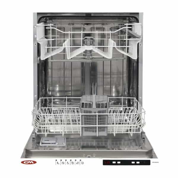 Cleansing dishwasher with stainless steel interior, adjustable racks, and modern digital controls designed for efficient kitchen cleaning solutions.