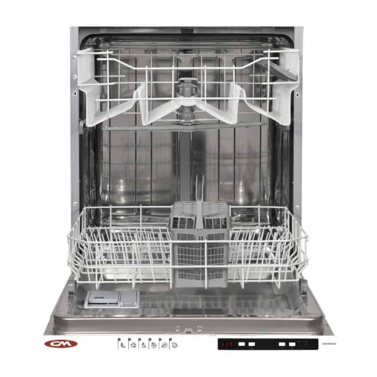 Cleansing dishwasher with stainless steel interior, adjustable racks, and modern digital controls designed for efficient kitchen cleaning solutions.