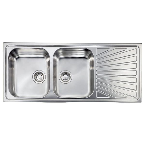CM COMETA 116 X 50 cm Double Bowl Stainless Steel Sink