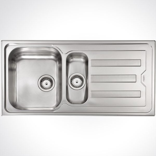 CM CRISTAL One And One Half Bowl Sink Satin Finish F3 100x50cm